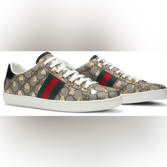 AUTHENTIC Gucci Woman's Sneakers Size 7 - Picture 3 of 12